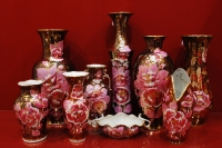 вазы серии Малиновые цветы Семеновой
