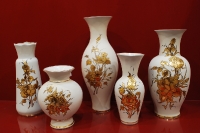 вазы серии Золотые розы на бисквите